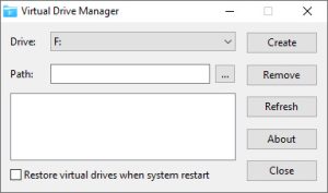 Linasoft Virtual Drive Manager.cover1  300x177 - دانلود Linasoft Virtual Drive Manager 1.1 - ساخت درایو مجازی برای دسترسی سریع به محتوای پوشه‌ها